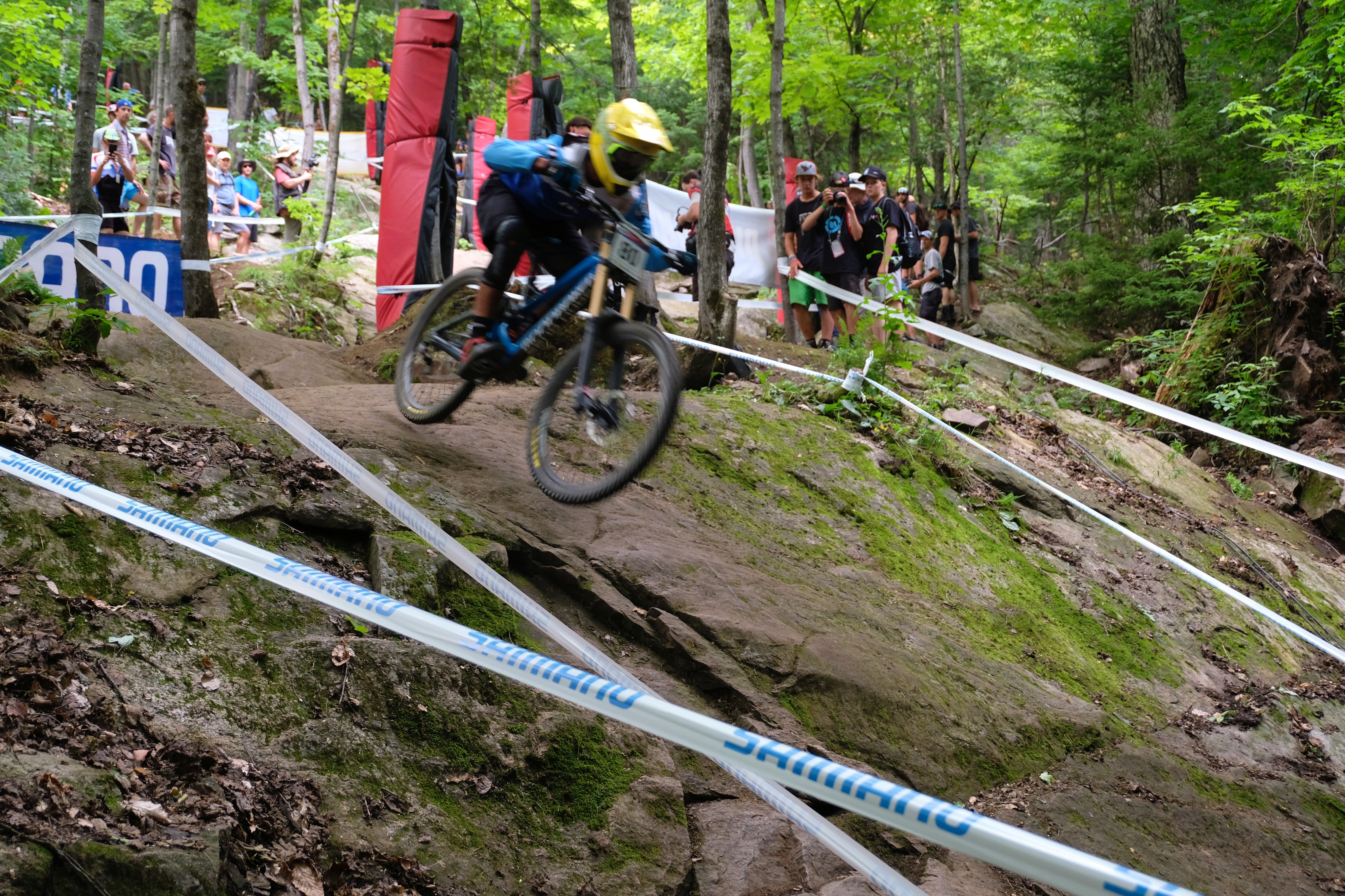 The speed with which the riders raced through the rock gardens was incredible to witness...