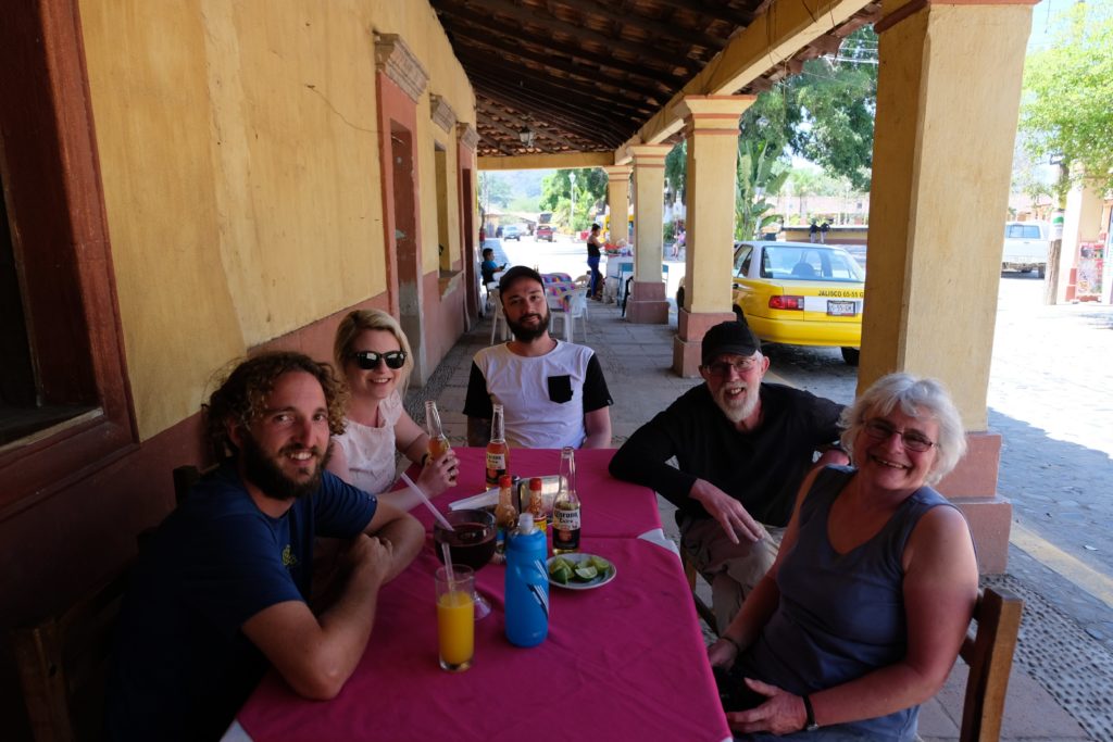 Lunch in the cute little town of El Tuito