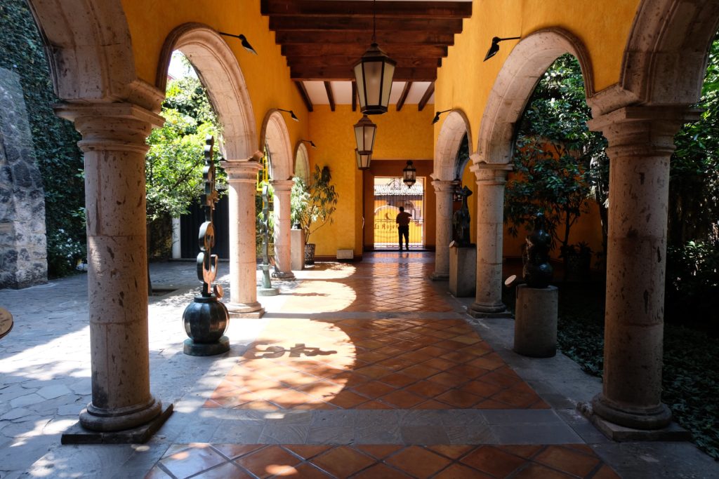 In the grounds of the Jose Cuervo tequila factory 