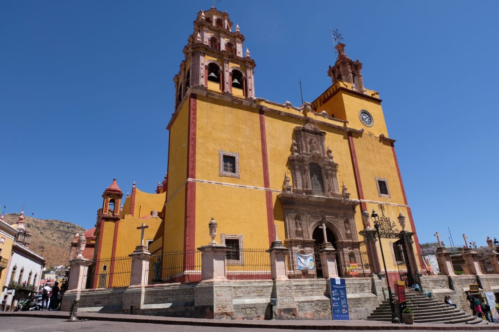 The gorgeous cathedral in Guanajuato