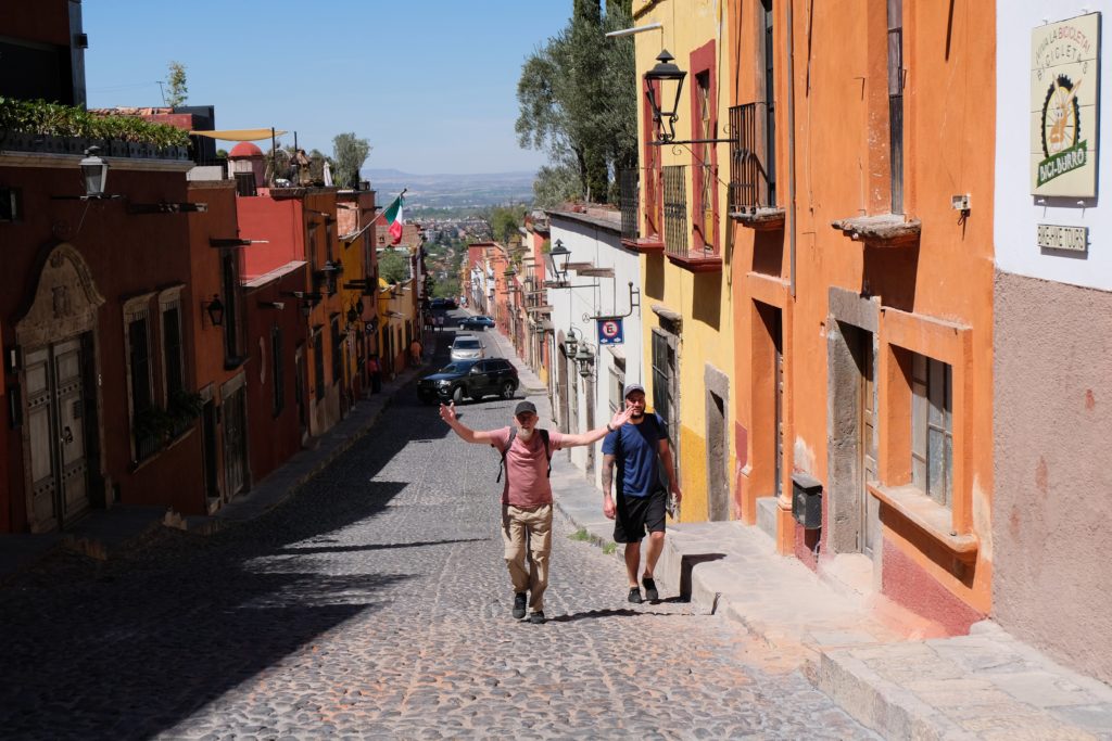 The cobbled streets of San Miguel de Allende
